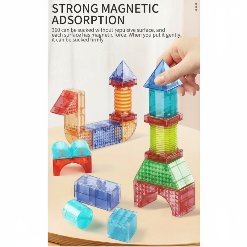 MagniCube – Kreativ & lehrreich – Magnetisches Bauklötze-Set