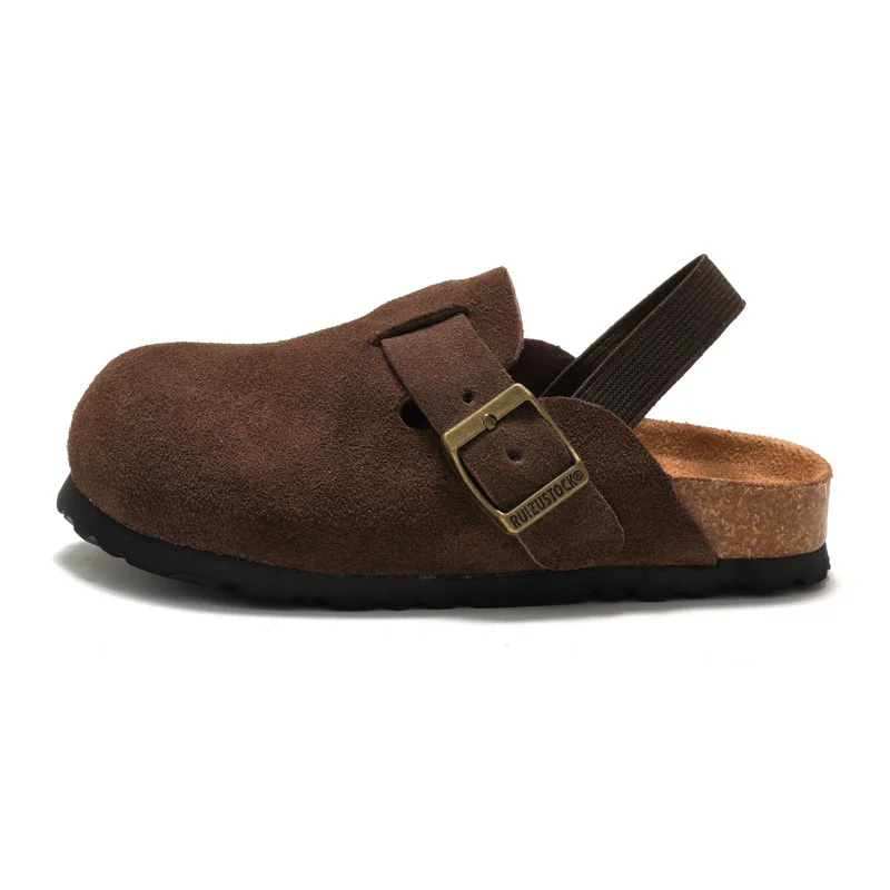LittleWalk – Bequem & trendy – Sandalen im Clog-Stil aus Wildleder