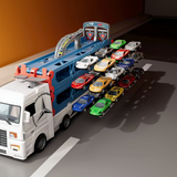 CarHauler – Verspielt & abenteuerlich – Autotransporter-Spielset mit Rennwagen