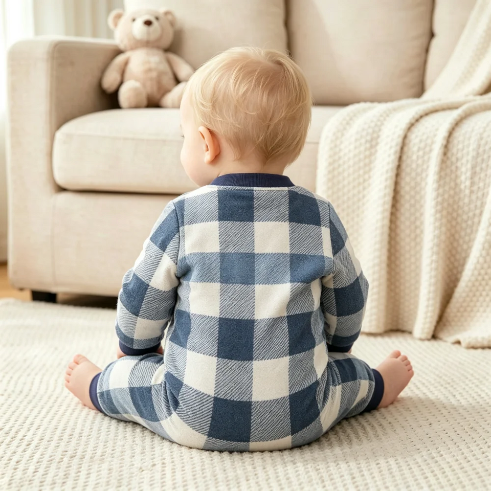 WarmBuddy – Süß & weich – Baby-Strampler aus Fleece mit Cartoon-Aufdruck