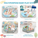 SensoryHaven – 8-i-1 Vækst & Leg – Baby Legtæppe