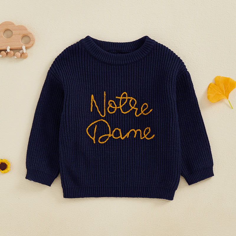 WarmWeave – Bequem & Verspielt – Pullover „Notre Dame“