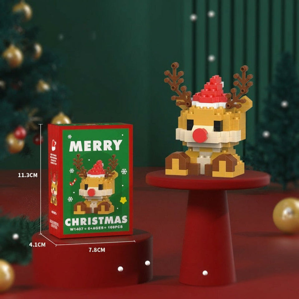 HolidayBlocks – Munter & dekorativ – Jul Mini-byggeklodser