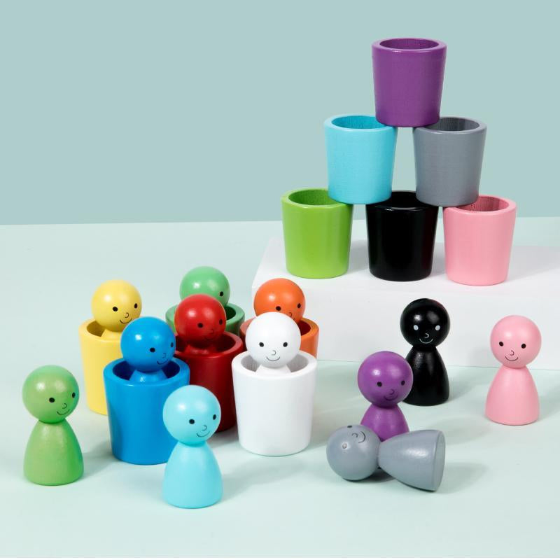 Farbkanal – Lernen und Entdecken – Montessori Holz Farbe Sortieren Spiel