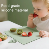 BabySafe – Praktisch & hygienisch – Silikon-Tischset mit erhöhtem Rand