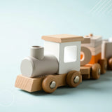 TrainCount –  Klassisch & Pädagogisch – Montessori-Zug aus Holz