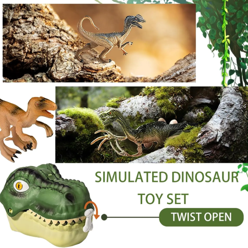 DinoWorld – Kreativ & Realistisch – Dino-Kopf-Spielset