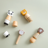 WoodyFriends – Motorik & Spaß – Stapelspielzeug aus Holz in Tierform