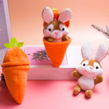 Personalized Bunny – Das ultimative Ostergeschenk – Plüschhase mit Karotte und Namen