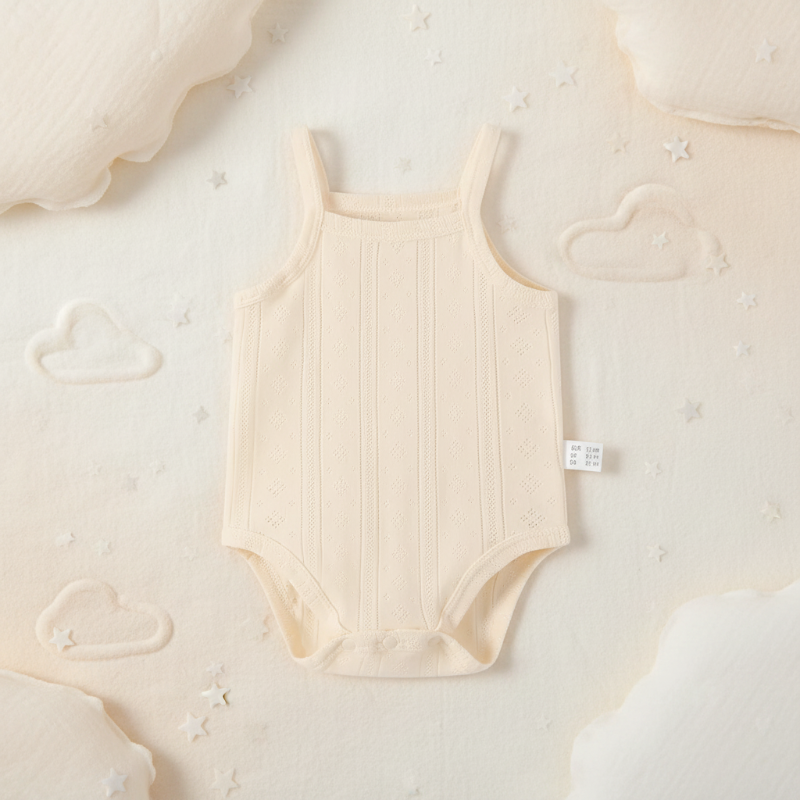 Summer Bodysuit – Leicht & bequem – Gestrickter Baby-Strampler