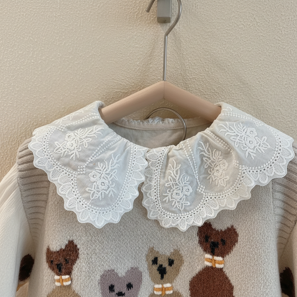 PrettyLayers – Süß & stilvoll – 3-teiliges Set für Mädchen mit Rock, Bluse und Strickjacke