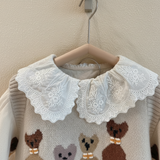 PrettyLayers – Süß & stilvoll – 3-teiliges Set für Mädchen mit Rock, Bluse und Strickjacke