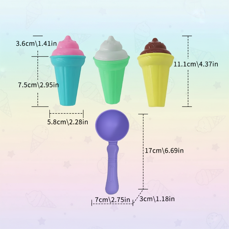BeachFun – Sandspaß & Kreativität – Strand-Eis-Schaufel-Spielset