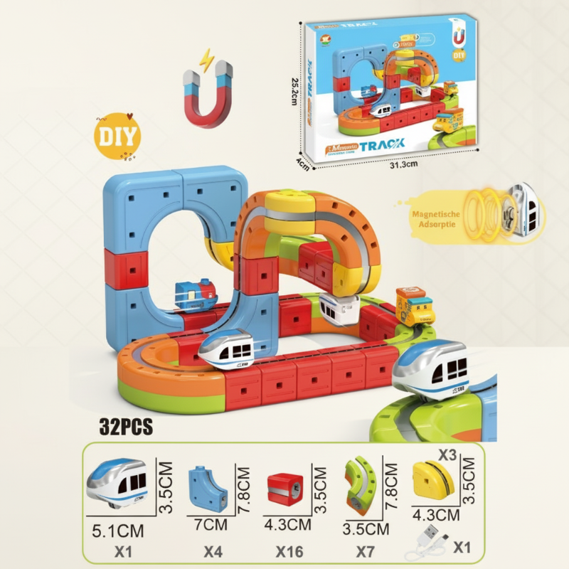 MagniTrack – Kreativ & Elektrisch – Anti-Schwerkraft-Elektrozug