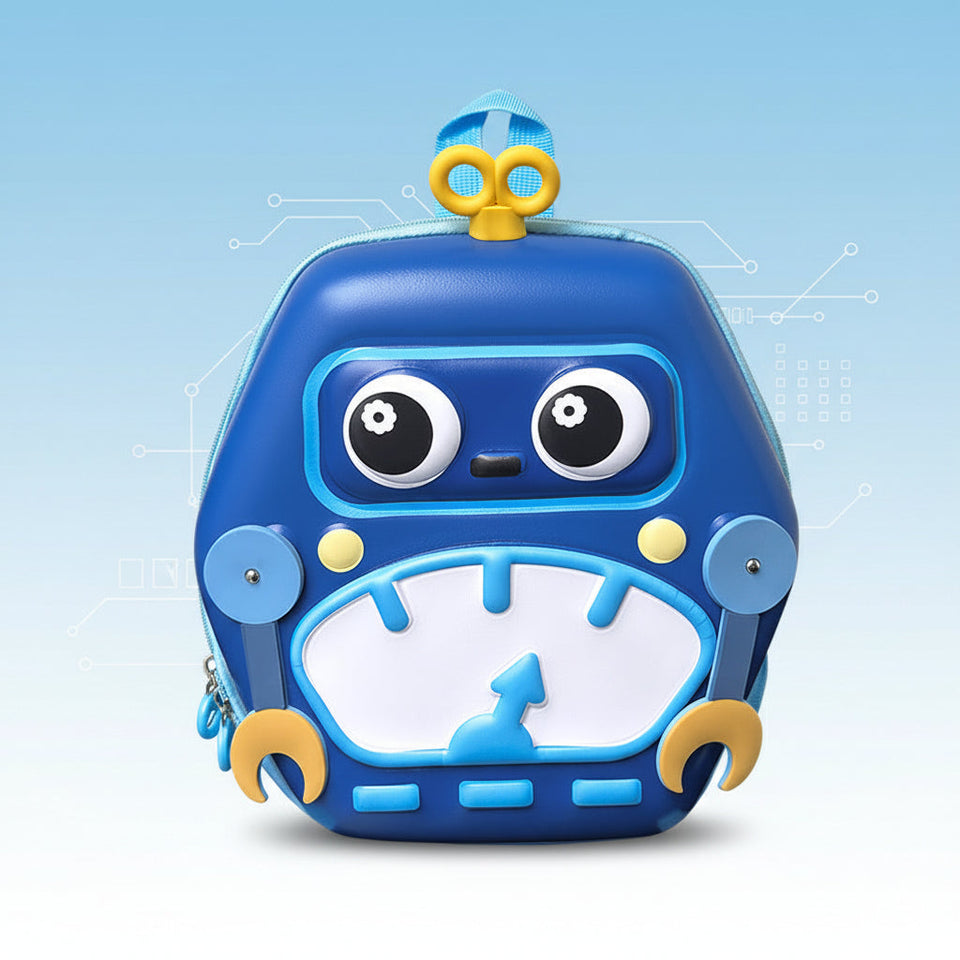 MiniBot – Cool & praktisch – Kinderrucksack mit Roboter-Motiv