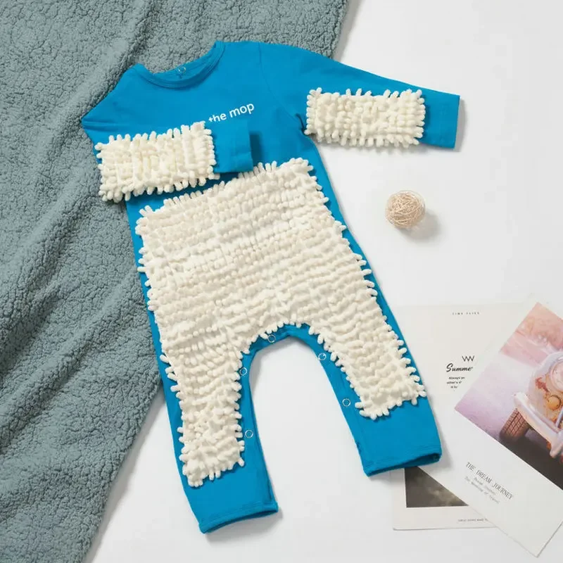 TinyCleaner – Weich & praktisch – Baby-Strampler zum Krabbeln und Spielen