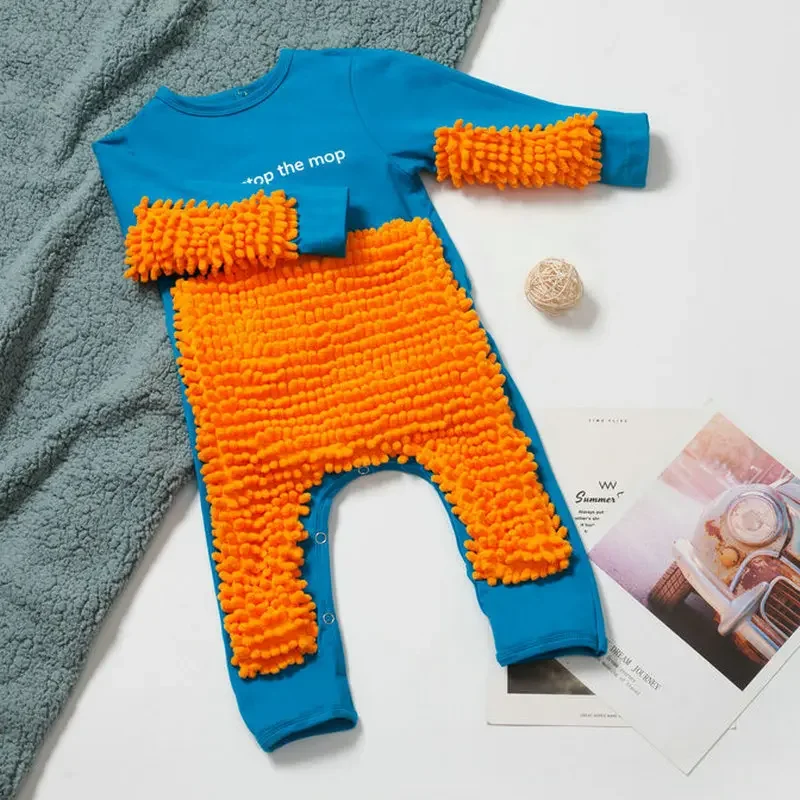TinyCleaner – Weich & praktisch – Baby-Strampler zum Krabbeln und Spielen