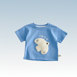 LittlePatch – Cartoon & Spaß  – Kinder-T-Shirt mit Cartoon-Aufnähern