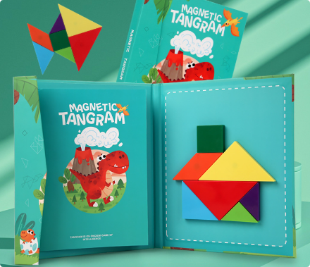 Woods™ - Tilskynd til logisk tænkning - Tangram-puslespil i træ