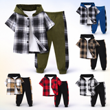 Boys Checkered Outfit – Trendy og behageligt – Børnetøjssæt med tern