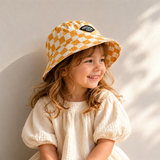 Bucket Hat – Niedlich & schützend – Kinderhut mit Karomuster