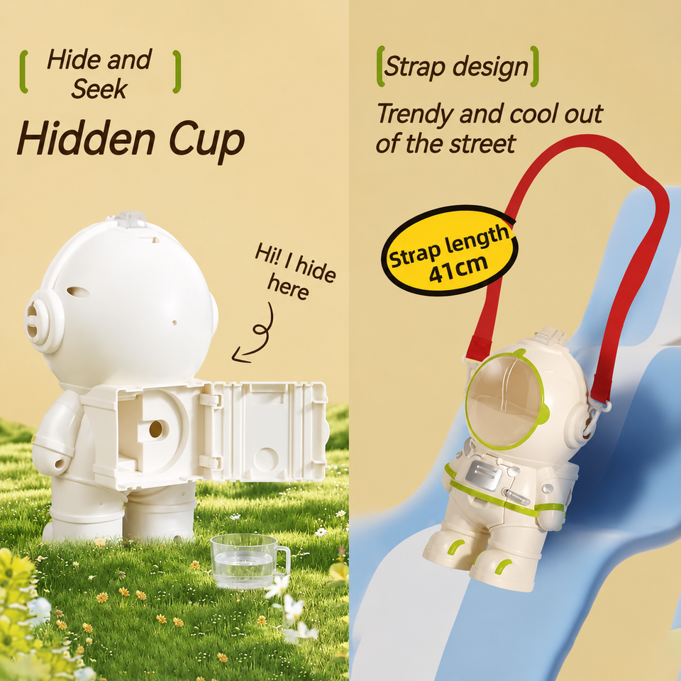 SpaceBot – Cool & Praktisch – Astronaut Trinkbecher