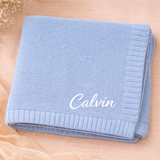 Personalized Baby Blanket – Weich & Einzigartig – Personalisierte, bestickte Baumwolldecke