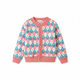 CozyCardi – Weich & warm – Gestrickte Strickjacke mit niedlichen Motiven