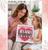 Personalized Rose Shadow Box – Unik morsdagsgave – Personlig skyggeboks med roser