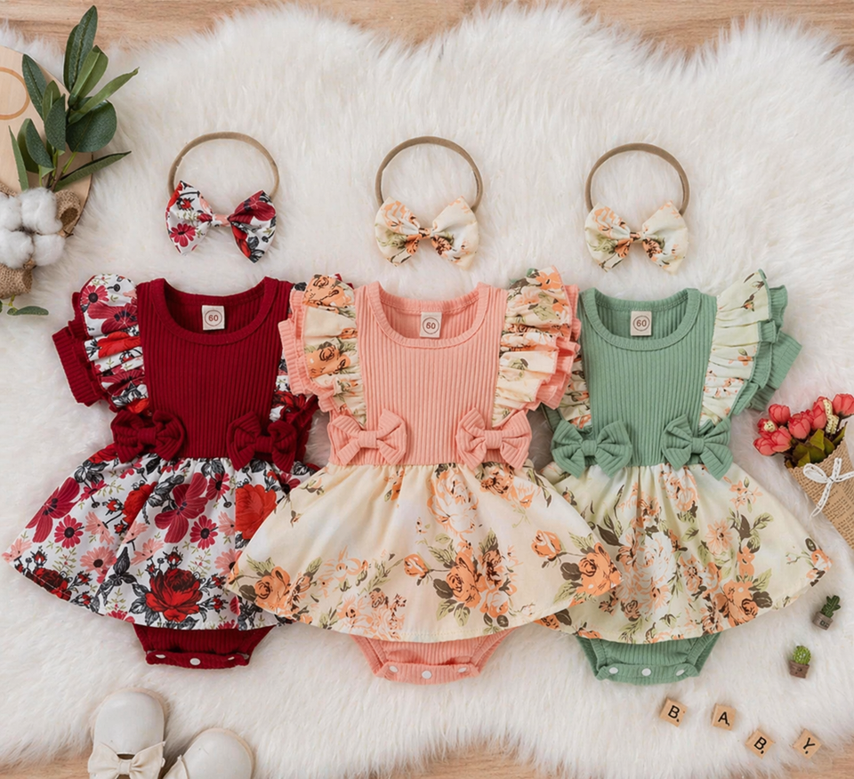 Mini Fashion™ - Weich auf der Haut - Mädchen Strampelanzug