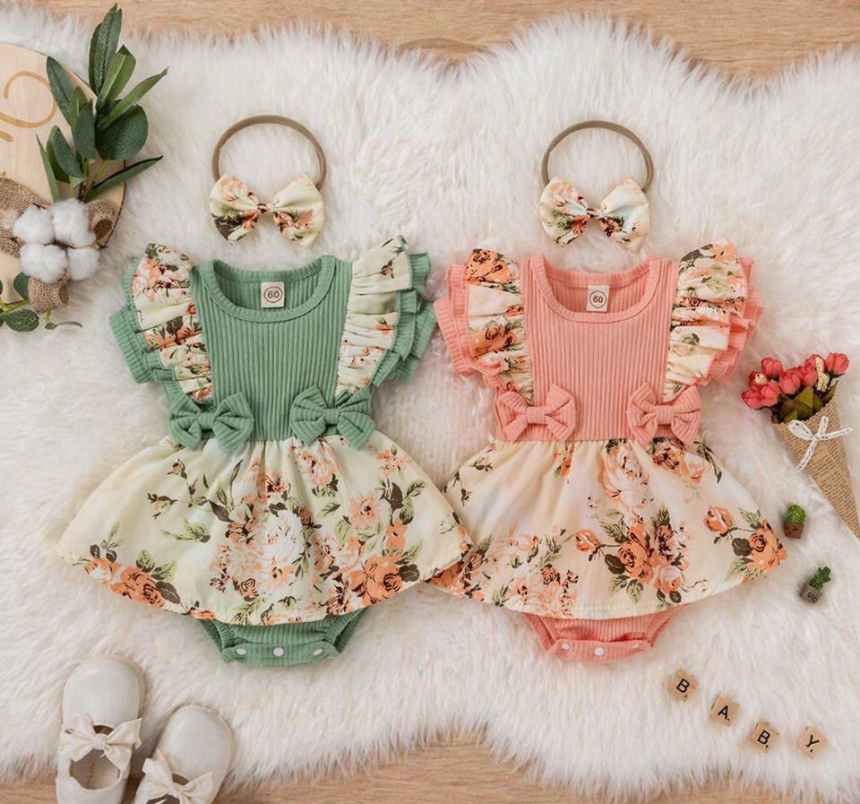 Mini Fashion™ - Weich auf der Haut - Mädchen Strampelanzug