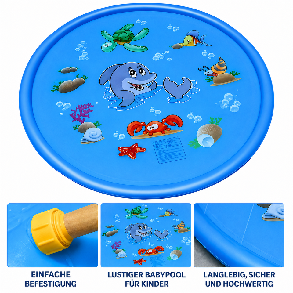 Water Fun Pad™ – Sommerfest Rasen - Springbrunnen Wasserbecken