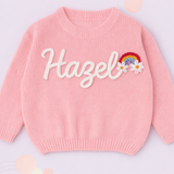 TinyStitch – Personalisierter Strickpullover mit Namen für Kinder