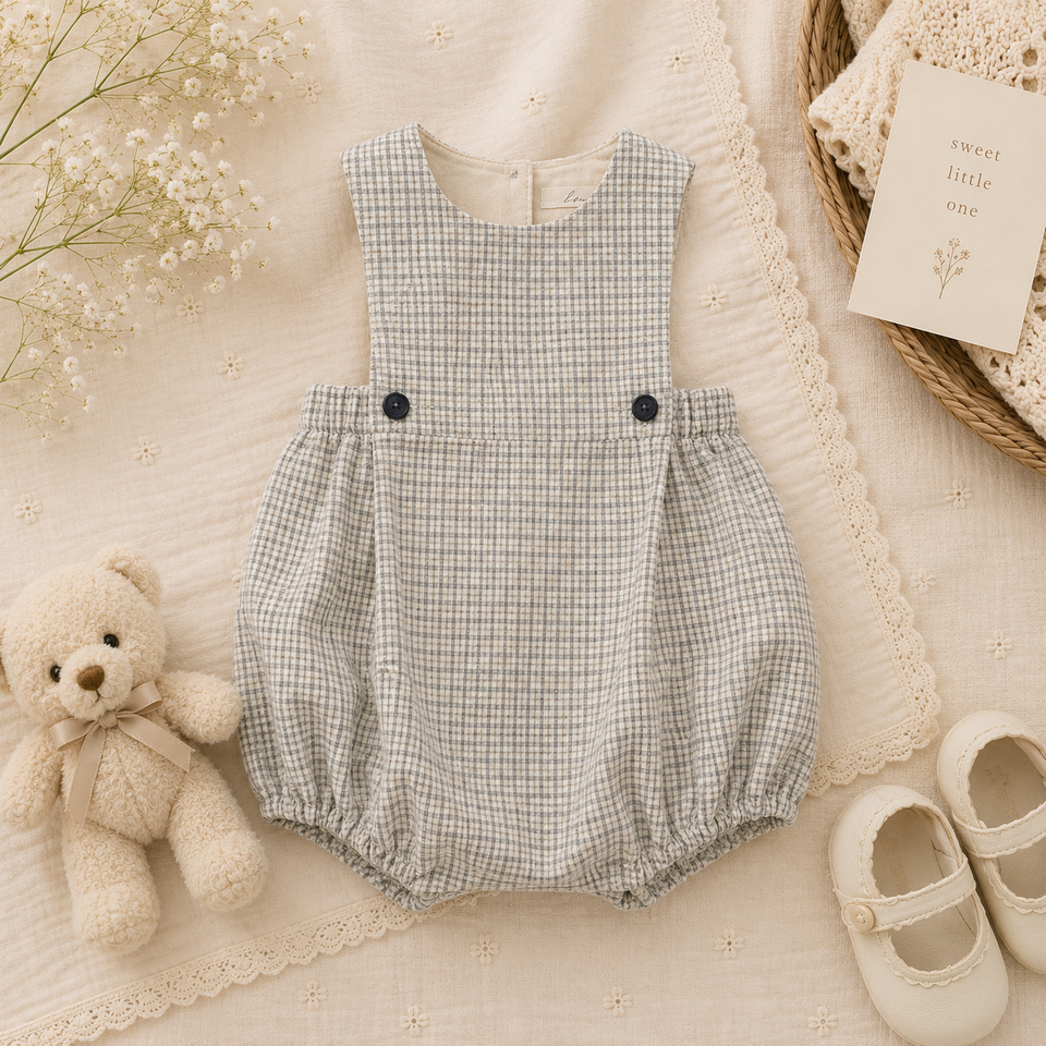 Vintage Rompers – Zeitlos & weich – Baby-Strampler