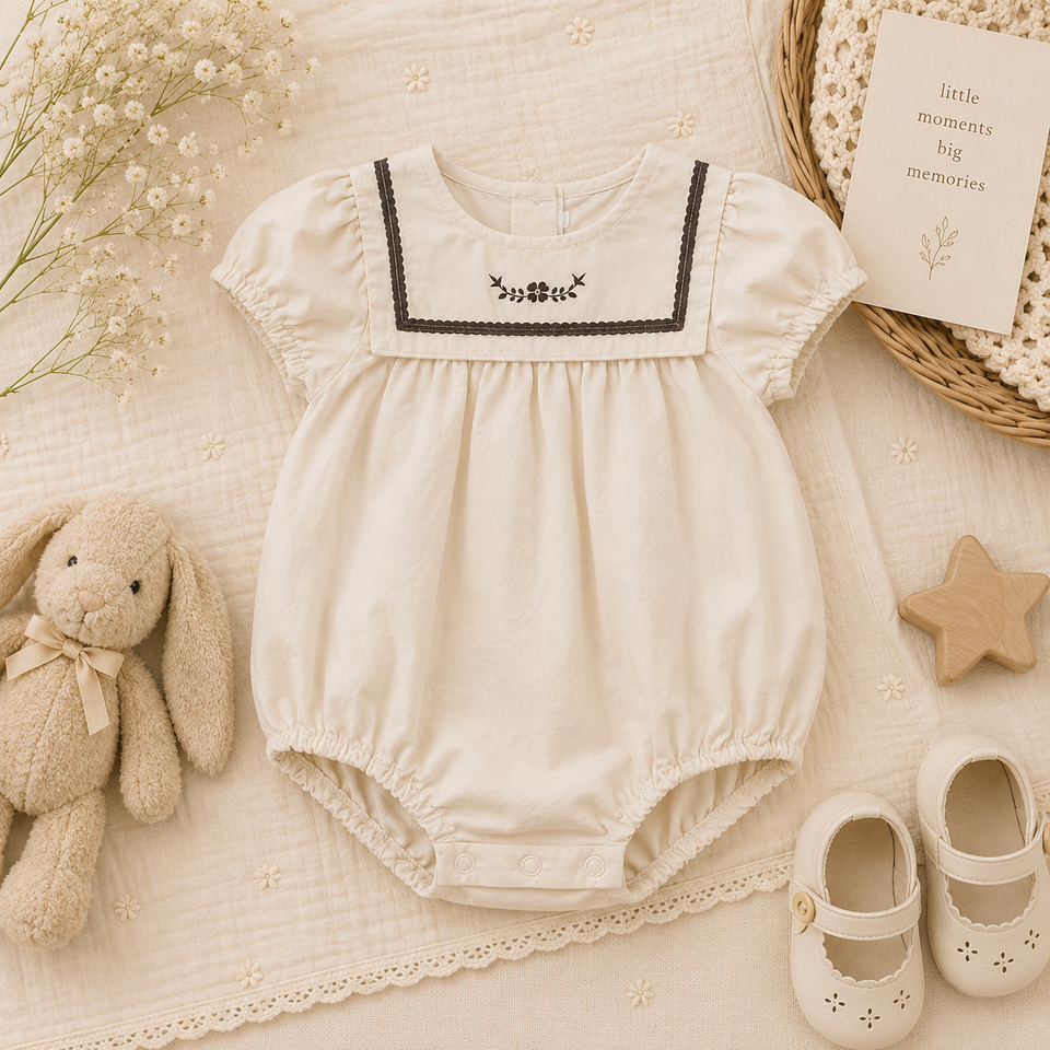 Vintage Rompers – Zeitlos & weich – Baby-Strampler