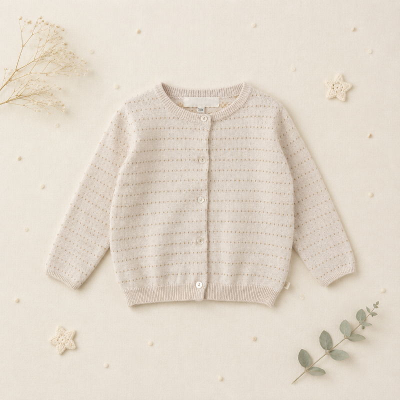 Knit Top & Cardigan – Weich & bequem – Strickhemd & Strickjacke