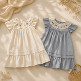 Princess Dress – Stilvoll & bequem – Kleid mit besticktem Kragen