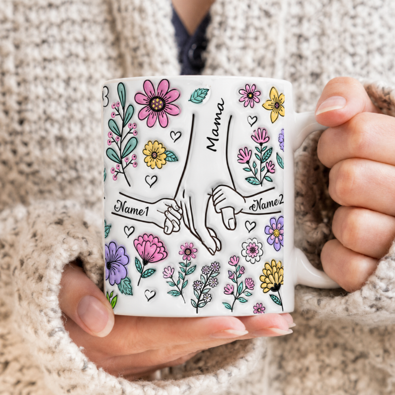 Personalized Kids Name Mug – Einzigartiges Muttertagsgeschenk – Personalisierte Tasse