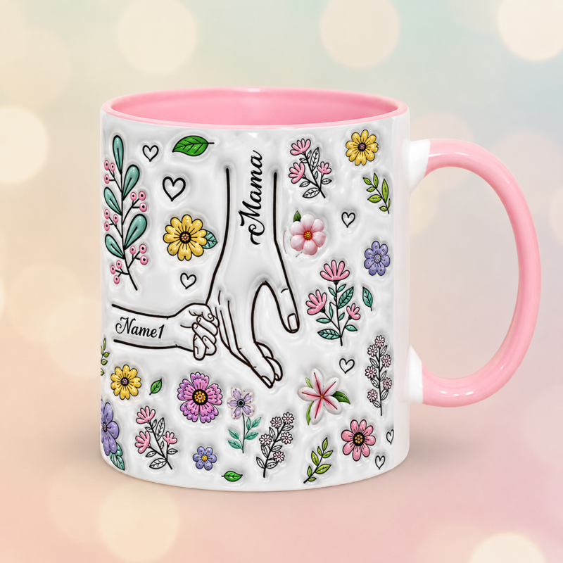 Personalized Kids Name Mug – Einzigartiges Muttertagsgeschenk – Personalisierte Tasse