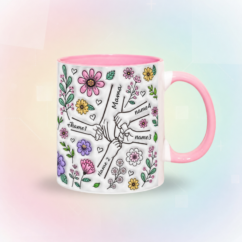 Personalized Kids Name Mug – Einzigartiges Muttertagsgeschenk – Personalisierte Tasse