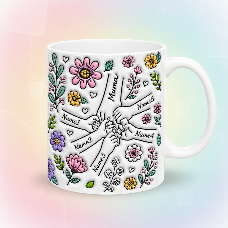 Personalized Kids Name Mug – Einzigartiges Muttertagsgeschenk – Personalisierte Tasse