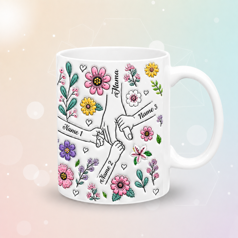 Personalized Kids Name Mug – Einzigartiges Muttertagsgeschenk – Personalisierte Tasse