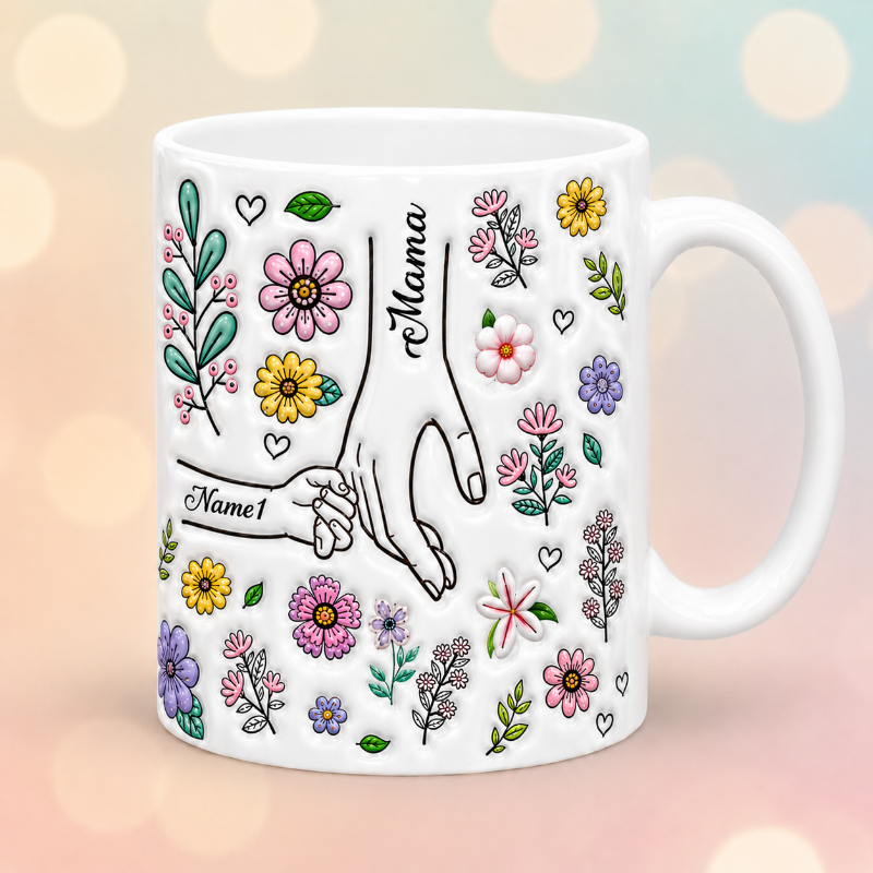Personalized Kids Name Mug – Einzigartiges Muttertagsgeschenk – Personalisierte Tasse