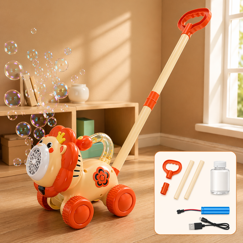 Bubble Blower – Verspielt & lustig – Seifenblasen-Schiebewagen