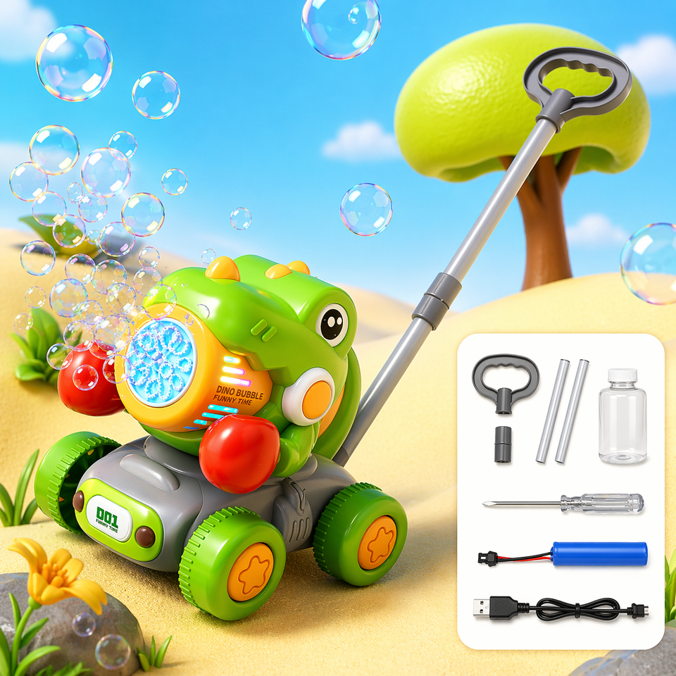 Bubble Blower – Verspielt & lustig – Seifenblasen-Schiebewagen