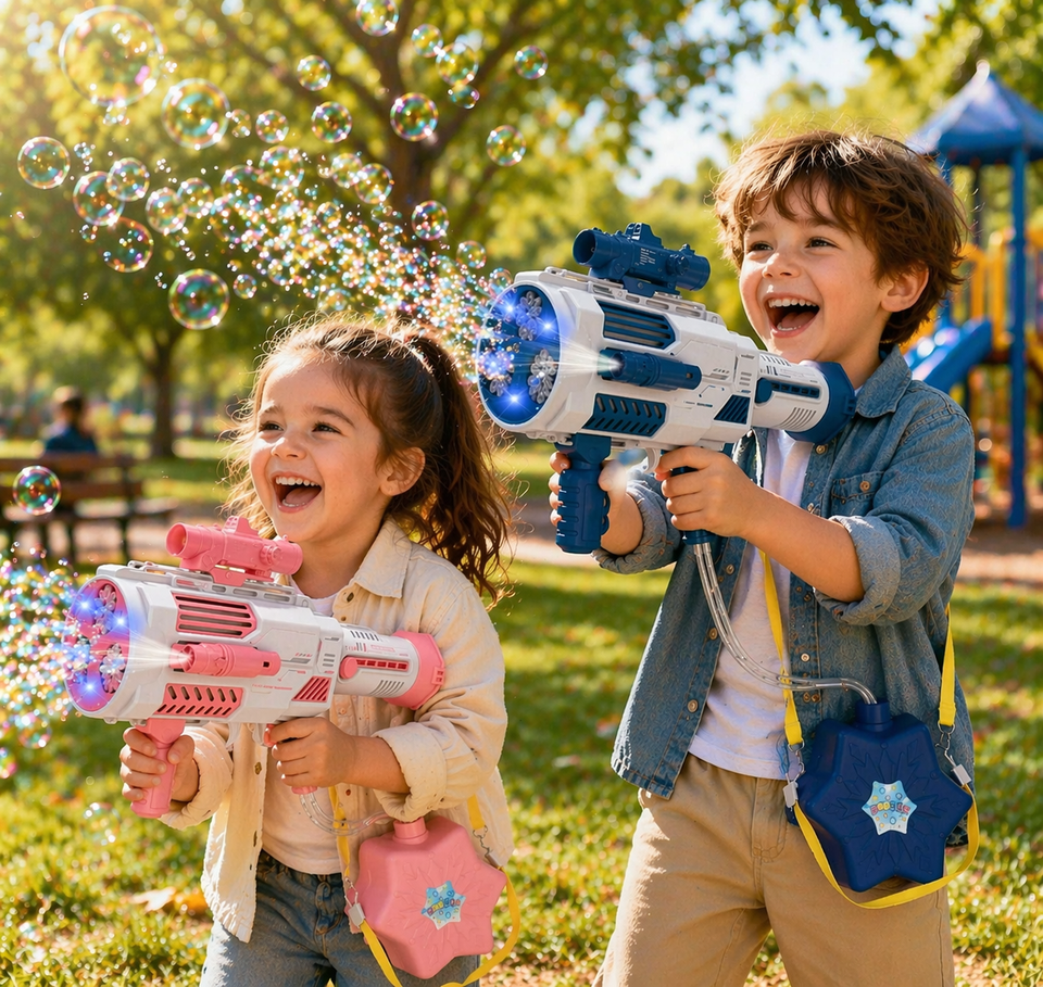 Light Up Bubble Gun – Spielzeug & Musik – Seifenblasenpistole