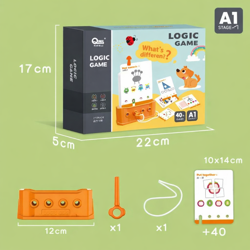 Montessori Shape Matching Game – Logik & Konzentration – Puzzle-Brettspiel