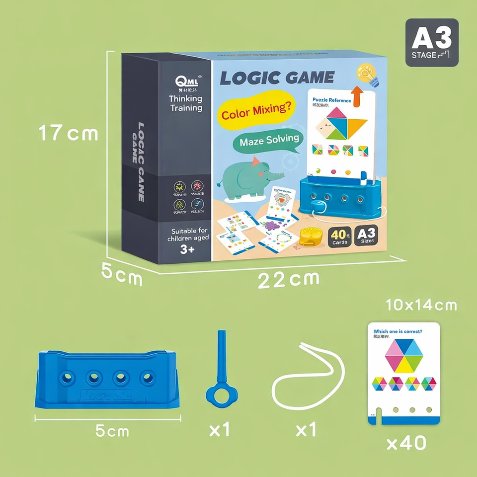 Montessori Shape Matching Game – Logik & Konzentration – Puzzle-Brettspiel