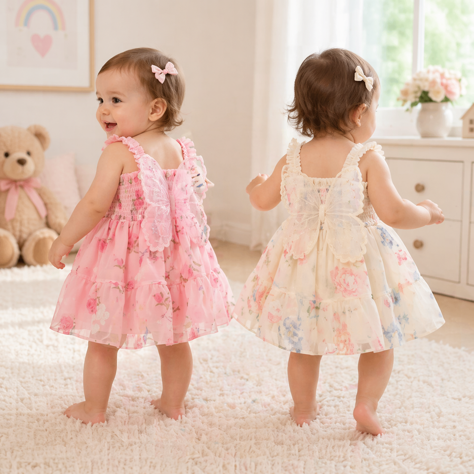 Girls Butterfly Dress – Süß & luftig – Kinderkleid