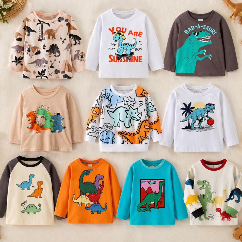 Kids Dinosaur Sweatshirt – Komfort & Stil – Dino-Kinderpullover